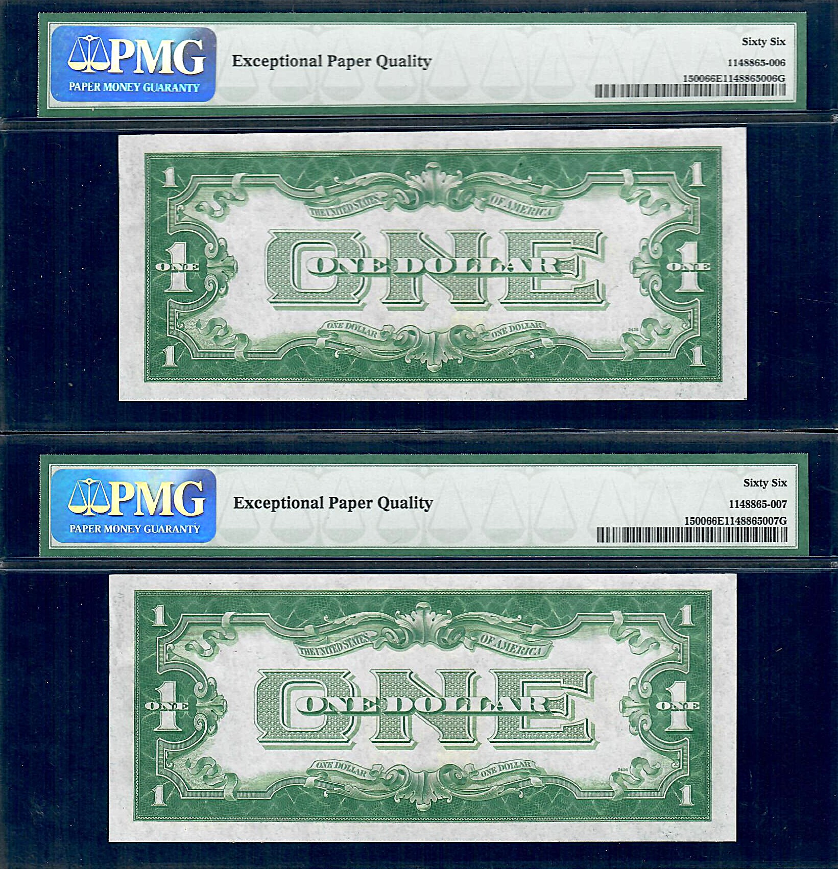 Per of $1 1928 Legal Tender Fr. 1500 Puerto Rico PMG Gem UNC 66 EPQ