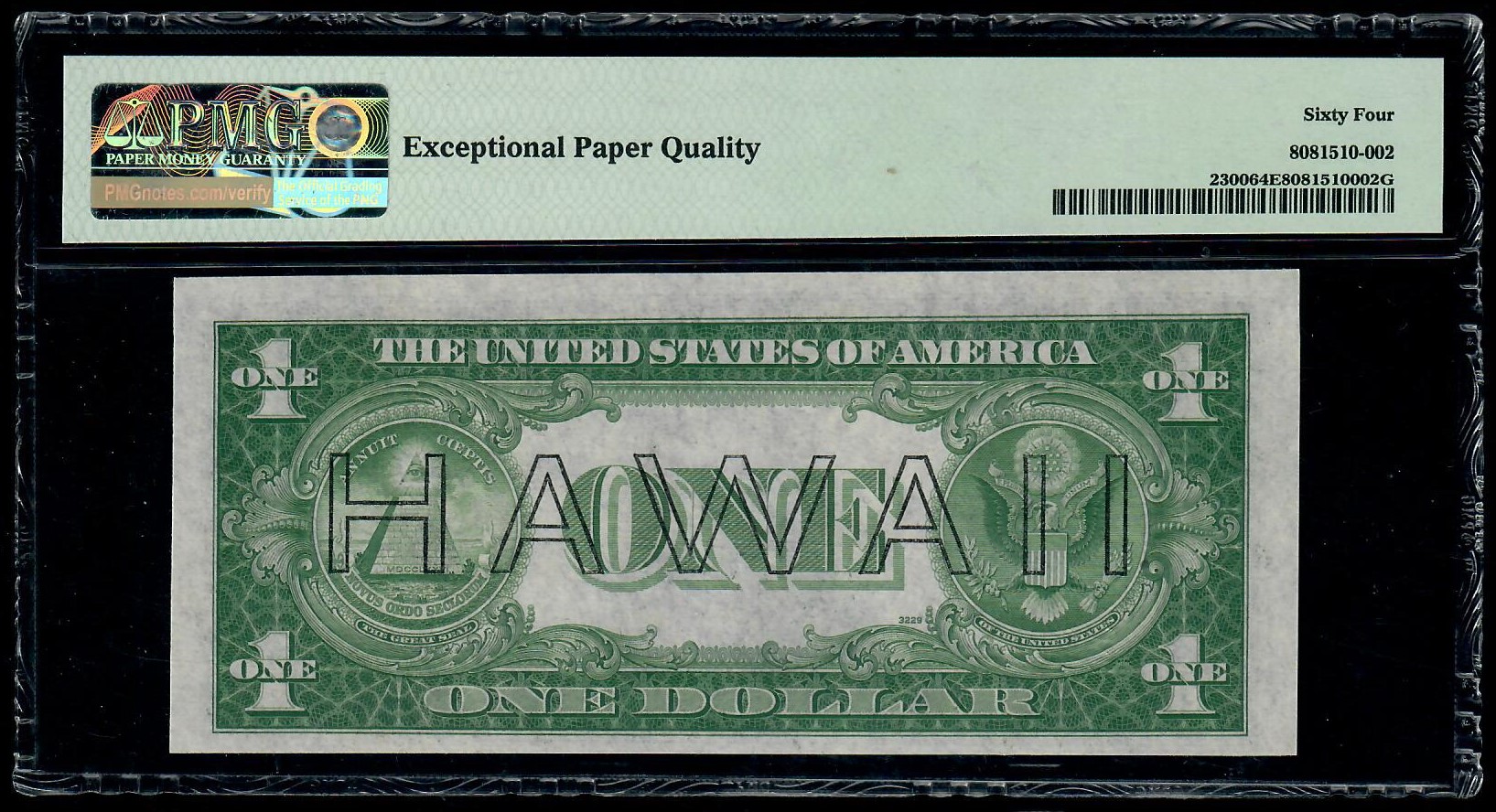 1935A $1 Hawaii- WWII Emergency Issue PMG 64 EPQ
