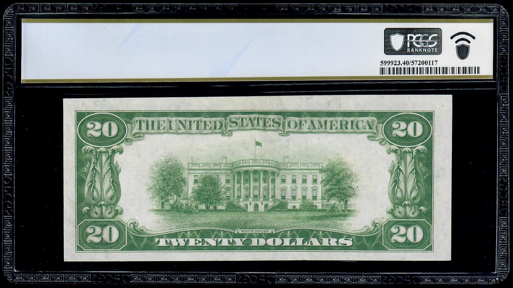 1928 $20 Gold Certificate Fr. 2402 PMG 40 XF
