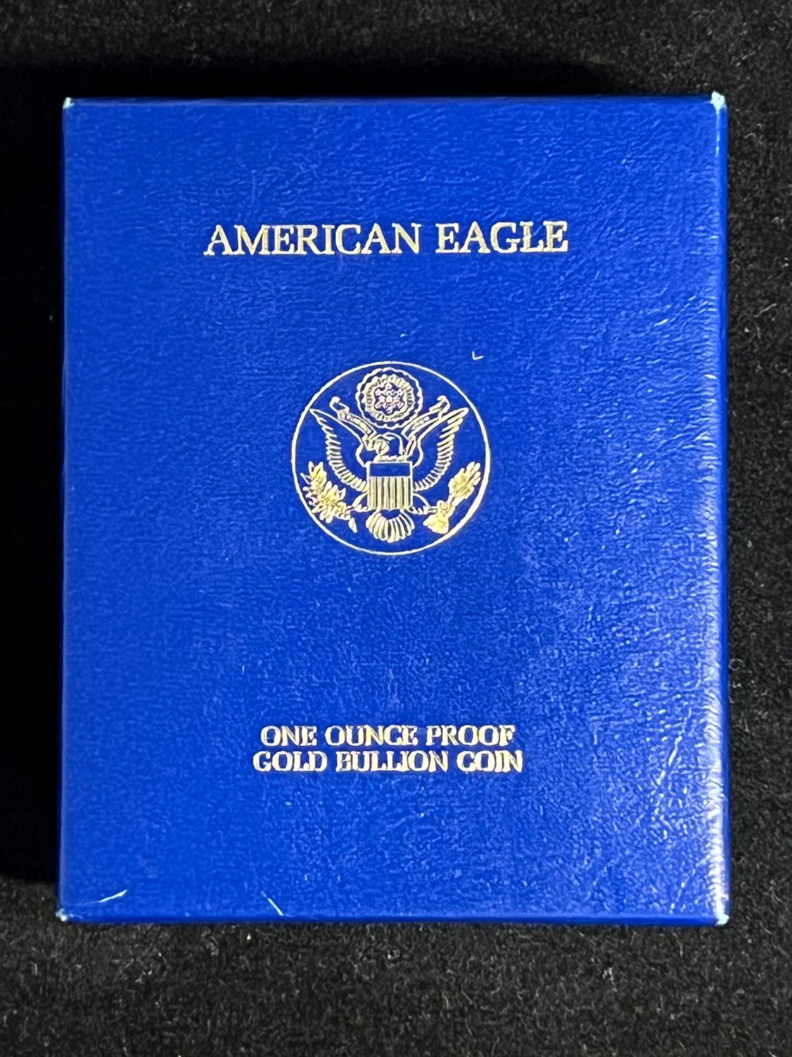 1986-W 1oz GOLD USA $50 PROOF AMERICAN EAGLE COIN BOX & COA First Year of Issue