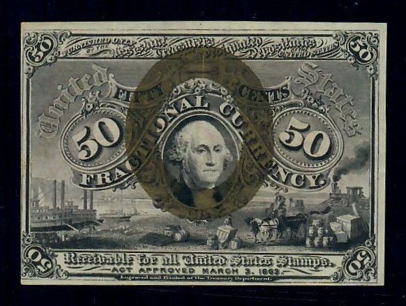 Fr. 1318 50c Second Issue Fractional Currency Red Back XF