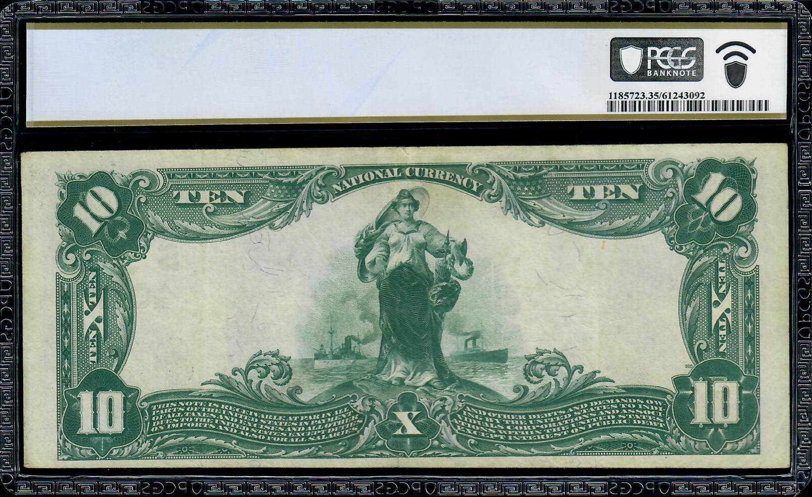 1902 ​​$10 The First National Bank Of Beaumont , Tx PCGS 35 VF