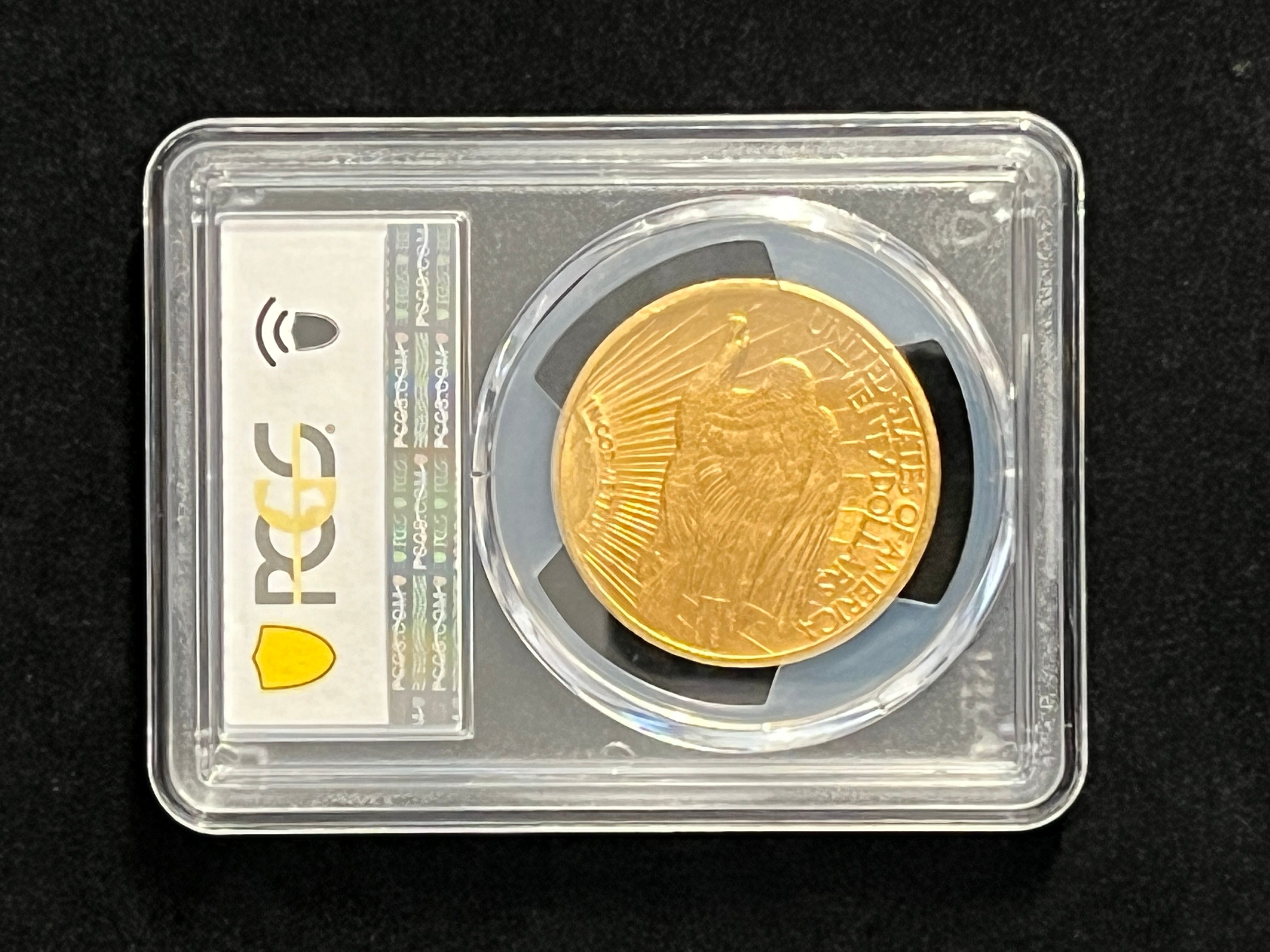 1922 ST. GAUDENS $20 1oz gold coin PCGS MS 62