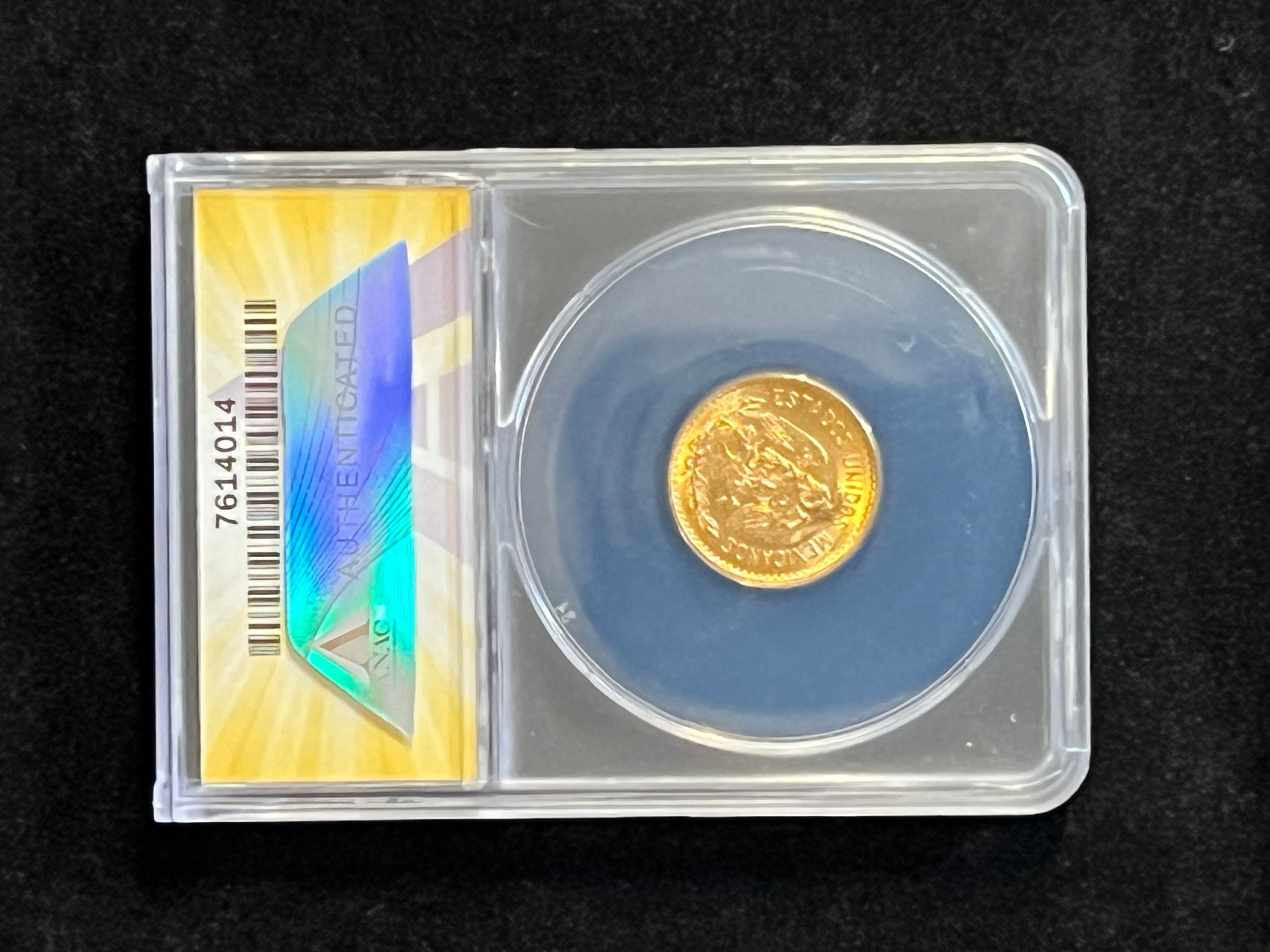 1955-M 5 PESOS MEXICO FESTRIKE YEAR MS 65