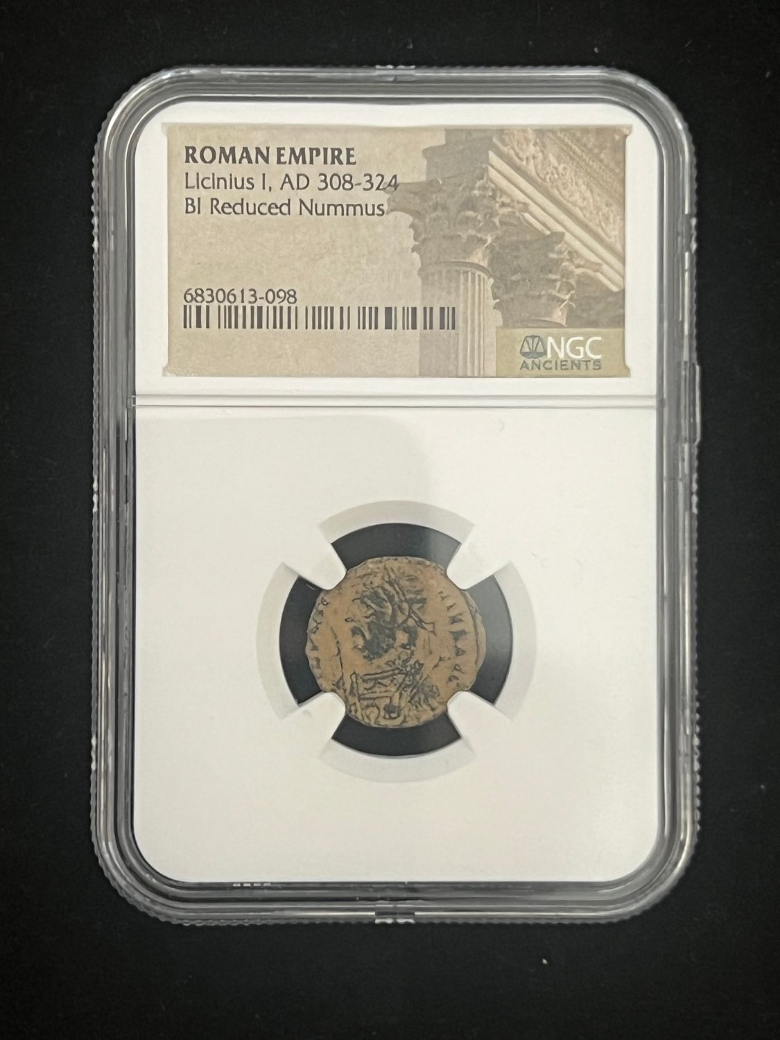 Roman Empire Licinius I , AD 308-324  BI Reduced Nummus NGC
