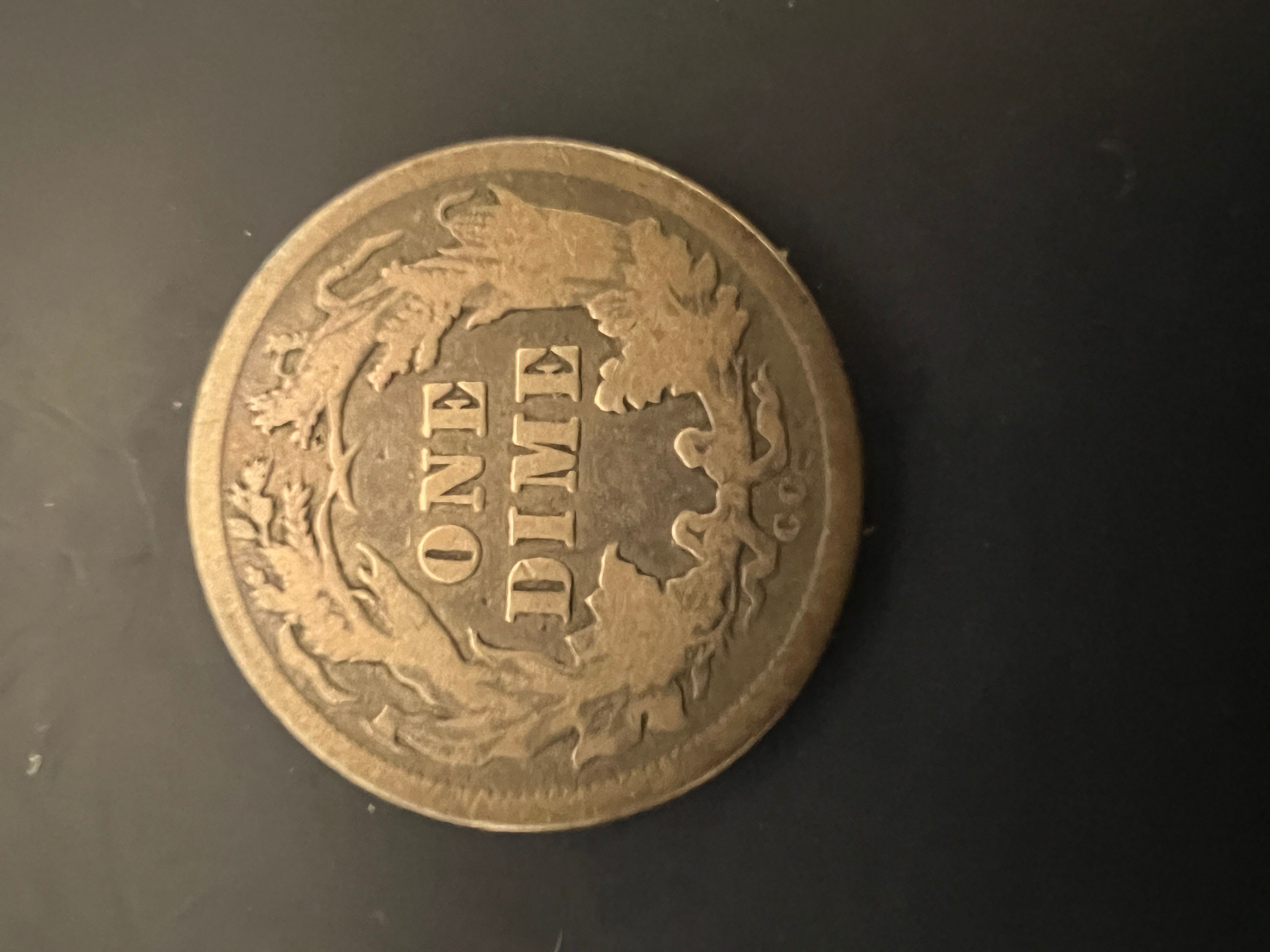 1877 CC  Seated Liberty Dime