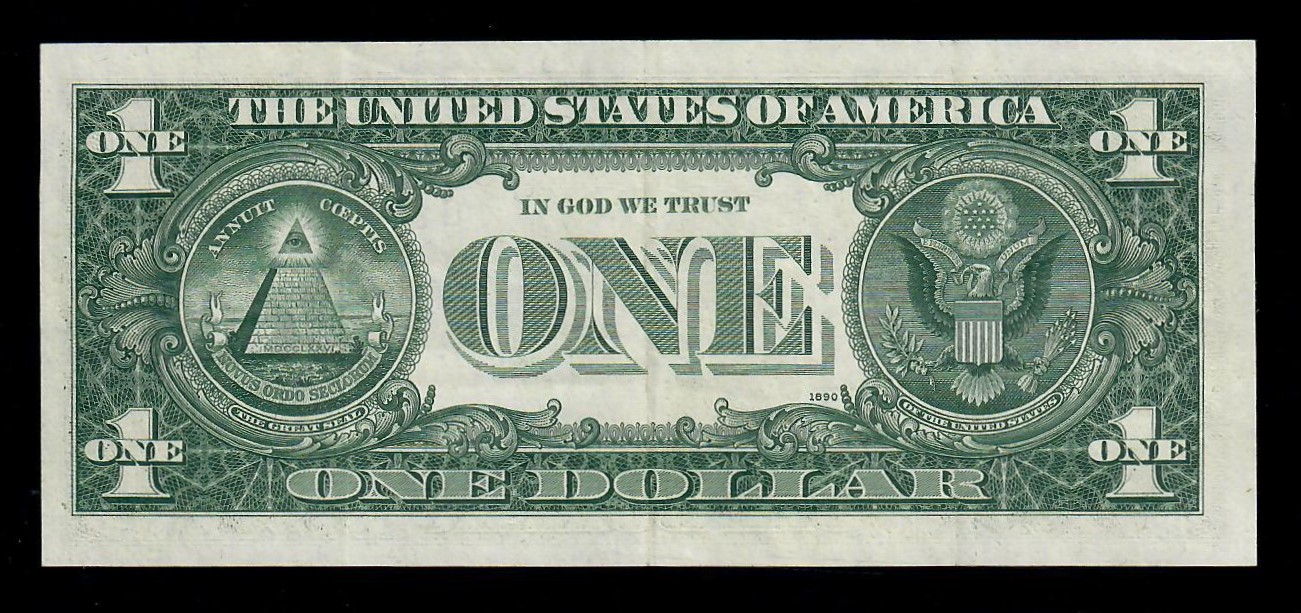 1974 $1 Federal Reserve Cleveland  Inverted Overprint Error