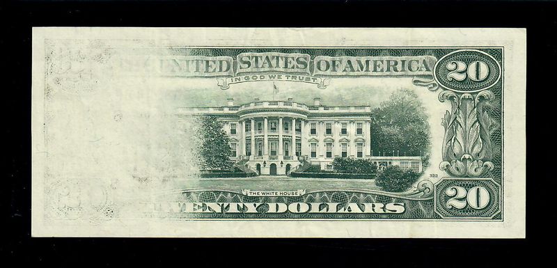 1990 $20 Federal Reserve Atlanta Insufficient Ink Error UNC 1990 $20 Federal Reserve Atlanta Insufficient Ink Error UNC