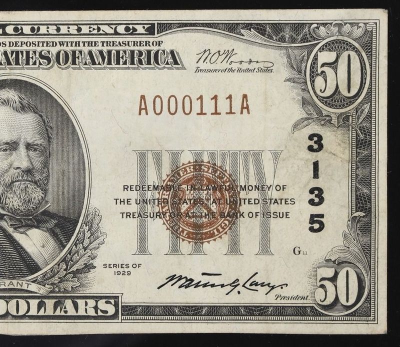 1929 $50 the Citizens National Bank of Waco ,Tx Ch # 3135 PCGS 30 VF 1929 $50 the Citizens National Bank of Waco ,Tx Ch # 3135 PCGS 30 VF