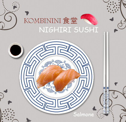 NIGHIRI 握り寿司 SALMONE 4 PZ 三文鱼