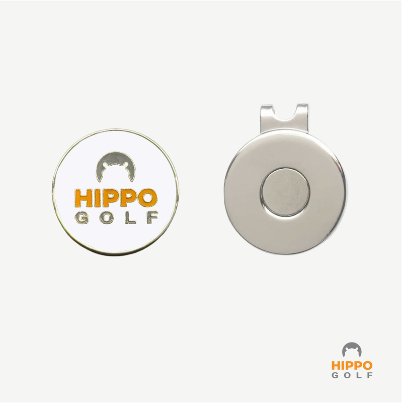 Hippo Golf kepsmagnet med bollsmarkör i set. Fungera med TaylorMade.