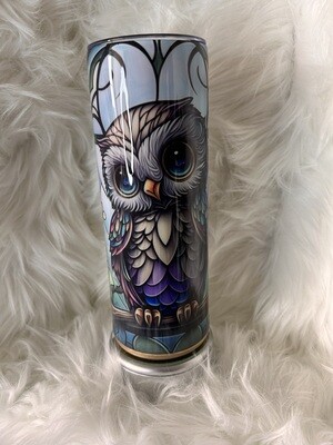 Stained Owl Tumbler