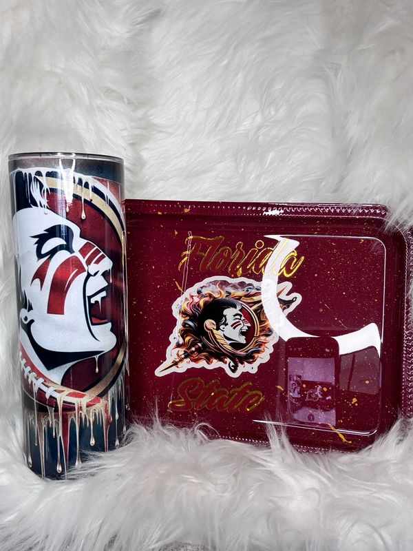 FSU Inspired 20oz Tumbler W/ Tray