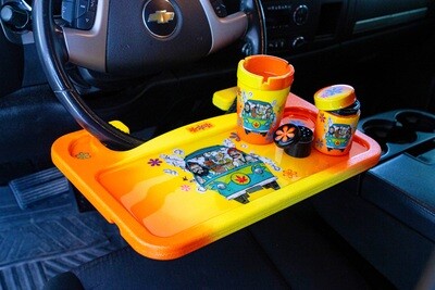 Resin Car Steering Wheel Tray Set Car Accessories Car Tray Food Tray