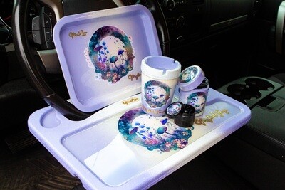 Resin Car Steering Wheel Tray Set Car Accessories Car Tray Food Tray