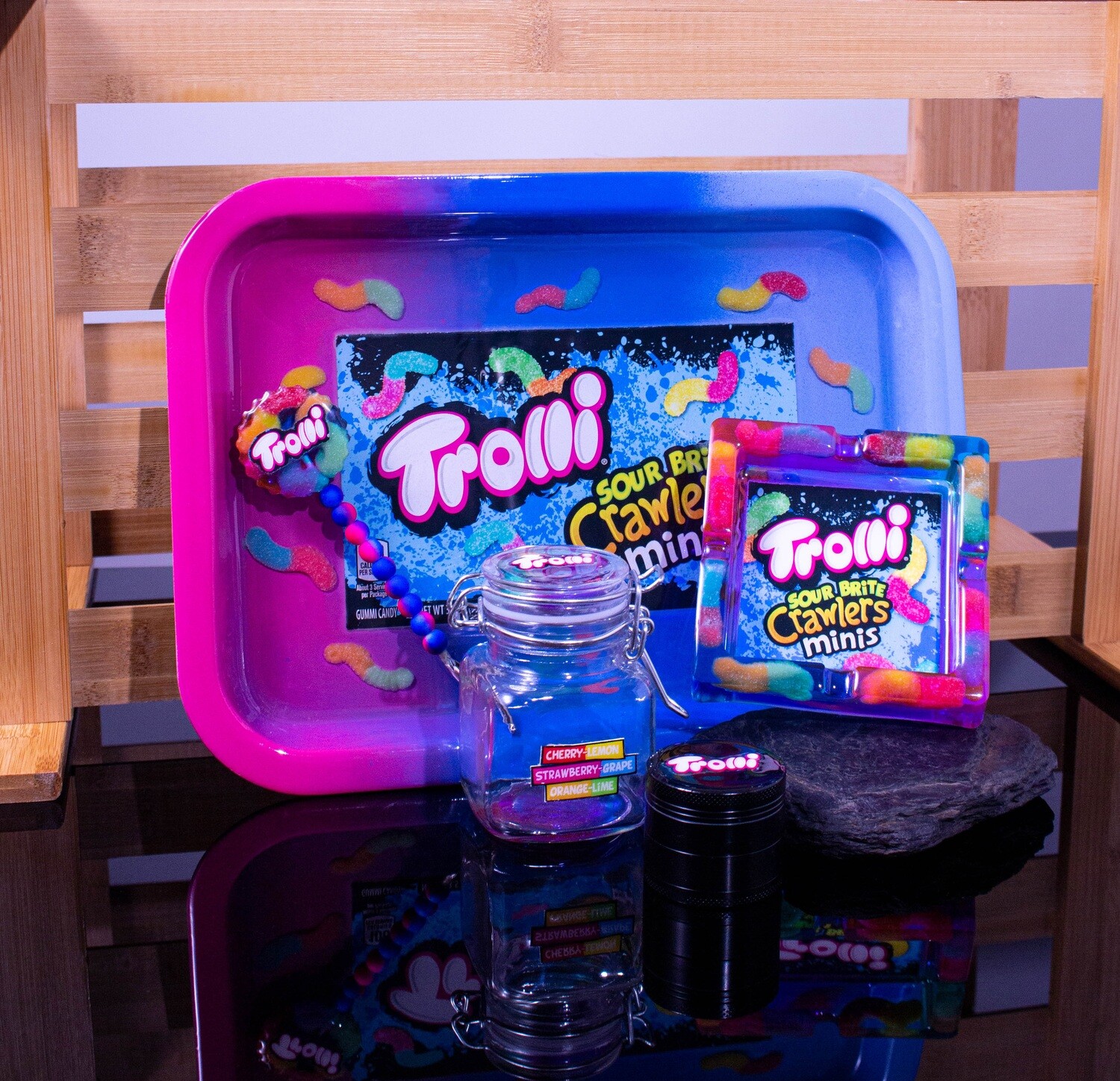 Candy Custom Rolling Tray Set
