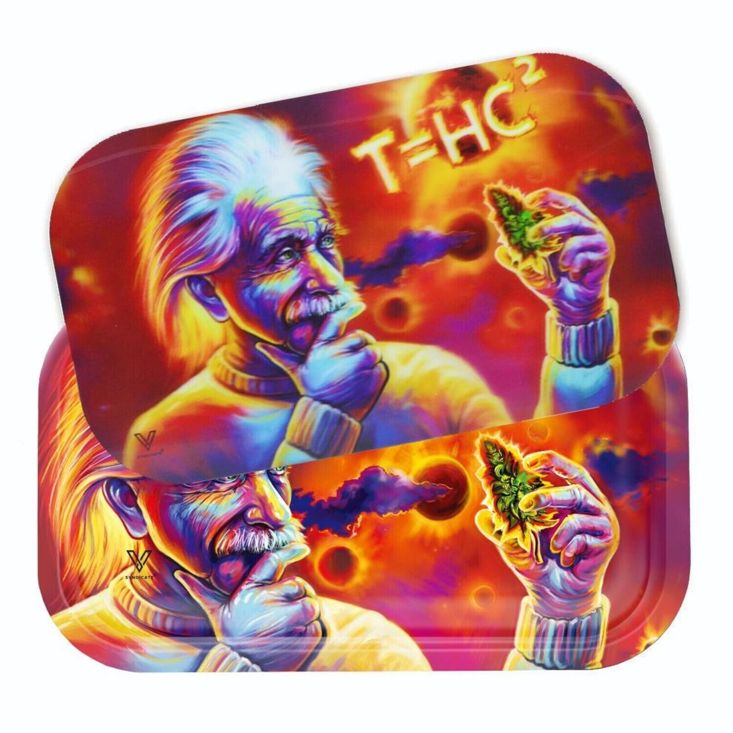 Rolling Tray With Holographic 3D Magnetic Lid Rolling Tray