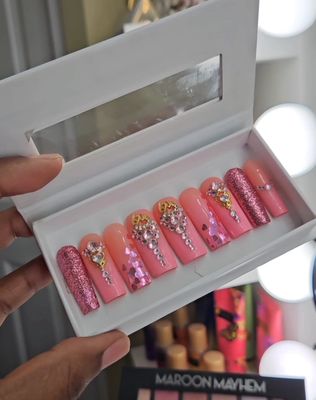 Love Me Light Pink Press On Nails