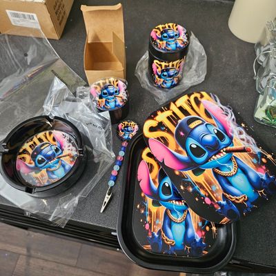 St!ch Custom Rolling Tray Set with Magnetic Lid