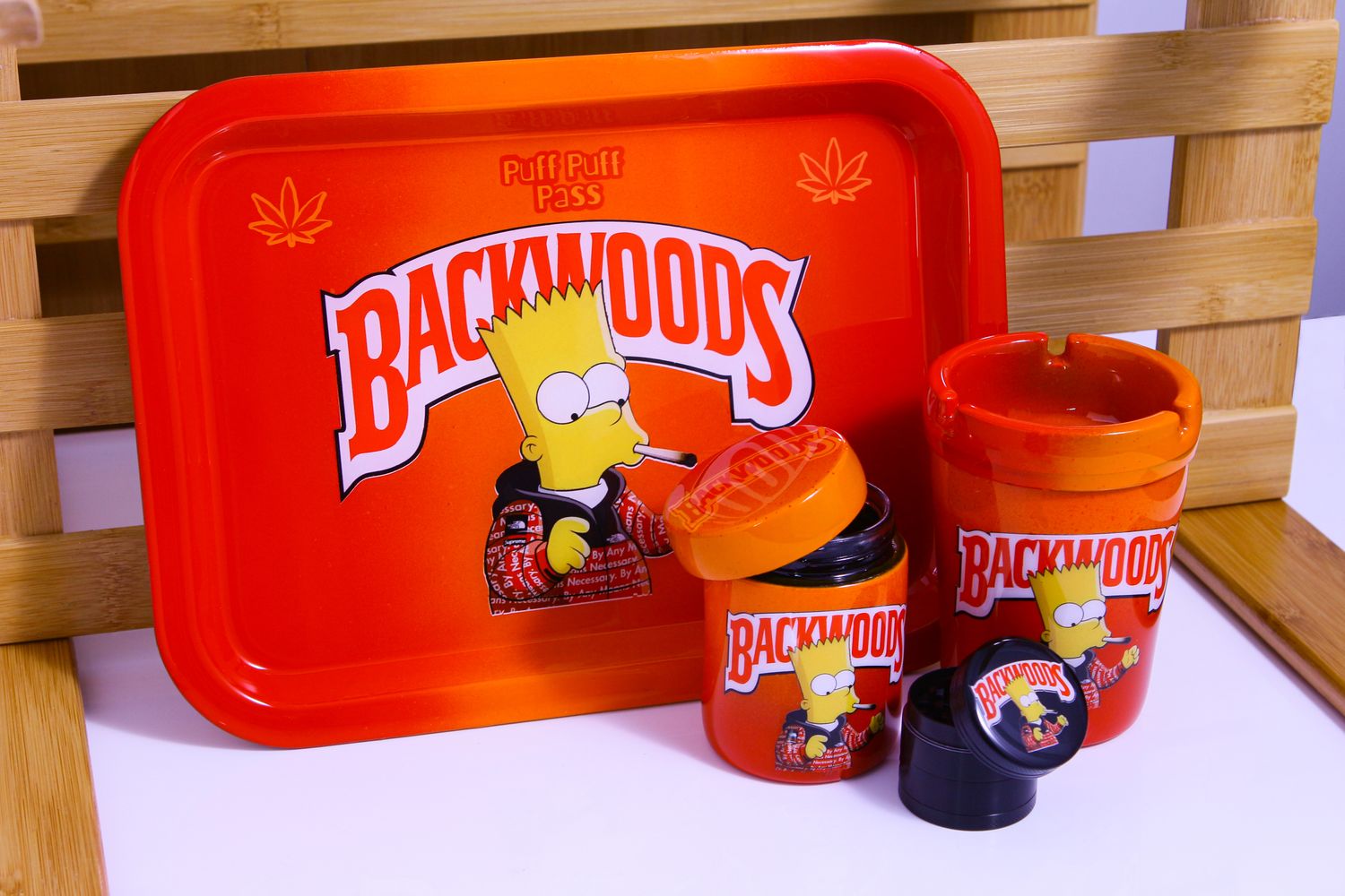 Backw00ds Custom Rolling Tray Set