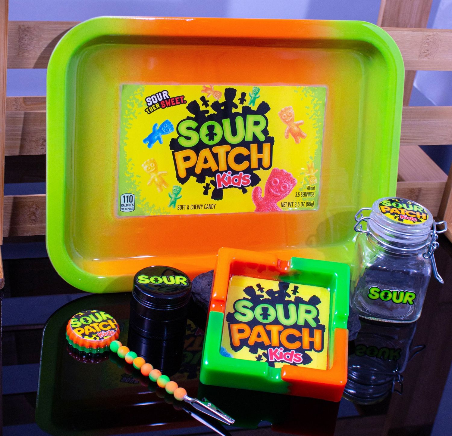Sour Custom Rolling Tray Set