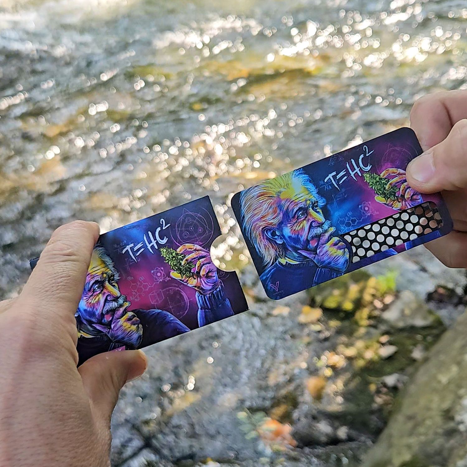 T= Hc² Metal Grinder Card Wallet Size