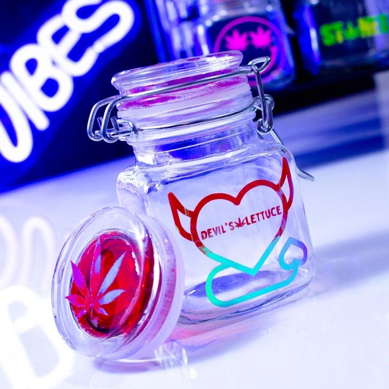 Devil&#39;s Lettuce Mini Stash Jar