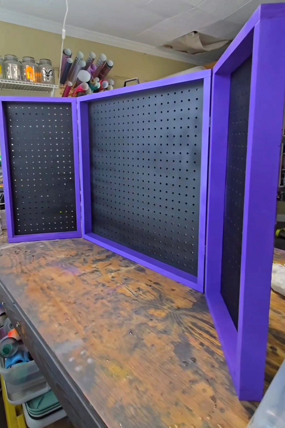 Pegboard Display Stands
