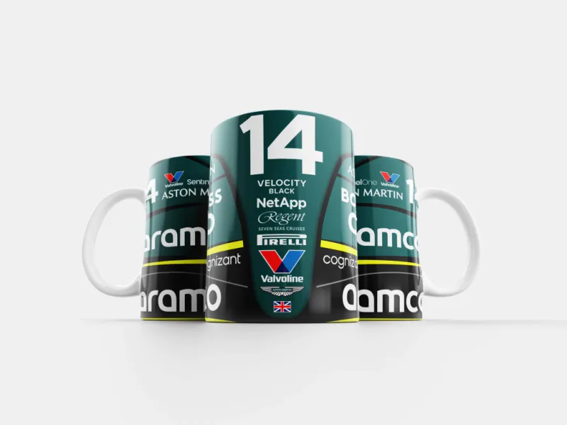 Taza Fernando Alonso Aston Martin Nº14 2024