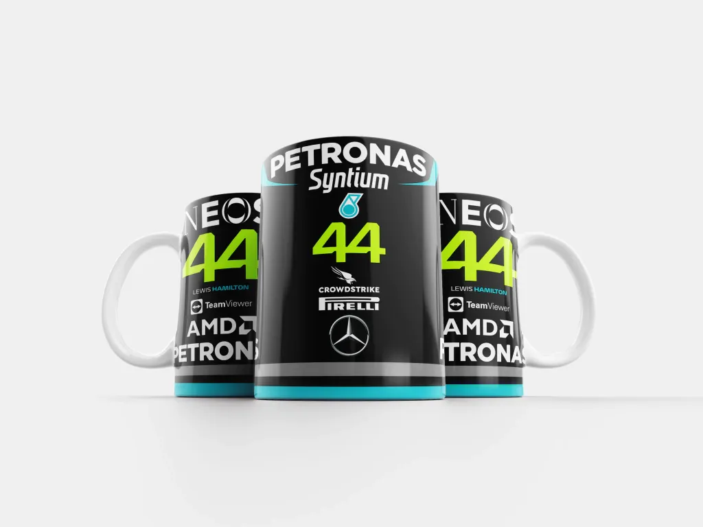 Taza Lewis Hamilton Mercedes Nº44 2023