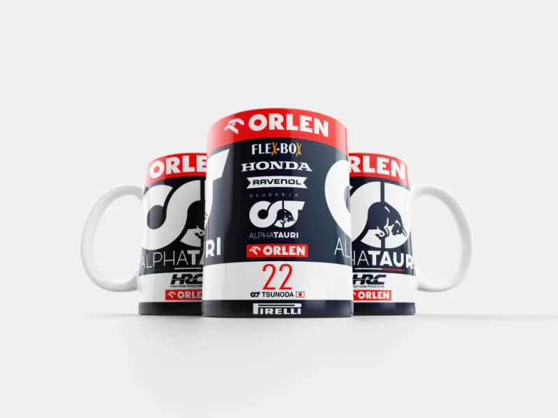 Taza Yuki Tsunoda Alpha Tauri Nº22 2023