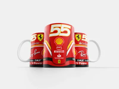 Taza Carlos Sainz Ferrari 2024 #01
