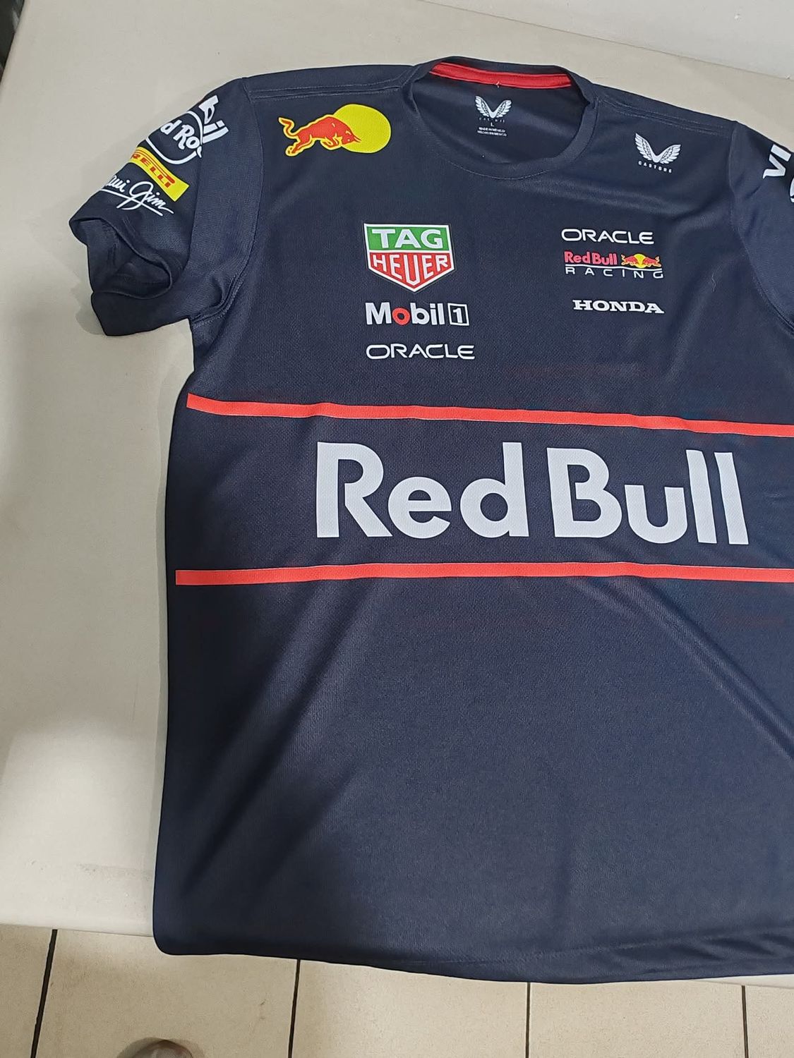 Playera cuello redondo Replica Red Bull
