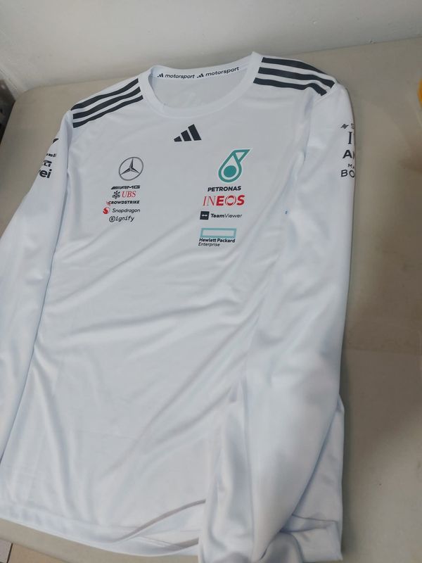 Playera manga larga Replica Mercedes