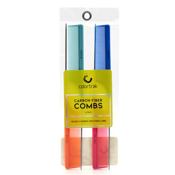 COLORTRAK PINTAIL COMBS - 4PK