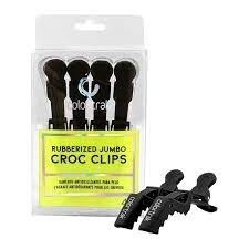 COLORTRAK JUMBO CROC CLIPS 4PK - BLACK