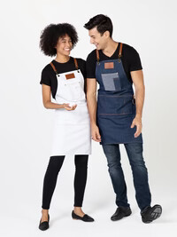 BROOKLYN DENIM APRON - BLUE