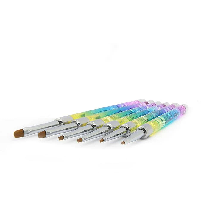 GB Gel and Art Rainbow Brush Set (6 Brushes)