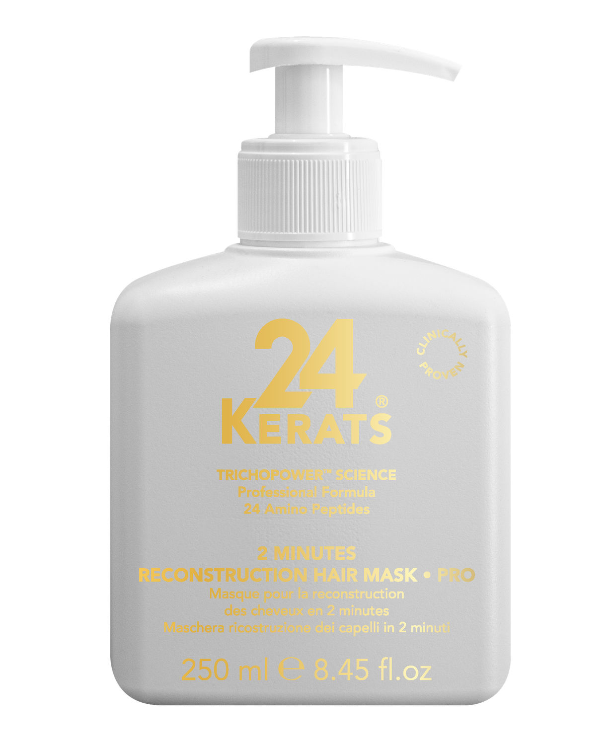24 Kerats 2 Minute Reconstruction Hair Mask 250ML