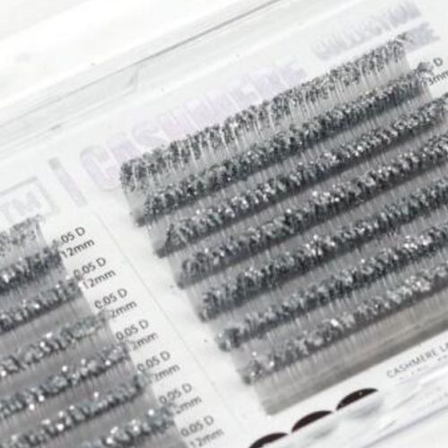 PL Silver Glitter D Curl, Size: 12-13mm