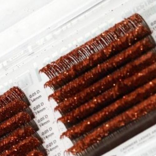 PL Copper Glitter C Curl, Size: 12-13mm