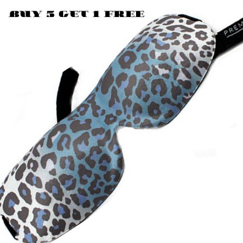 PL Lash Sleep Mask, color: Blue Leopard