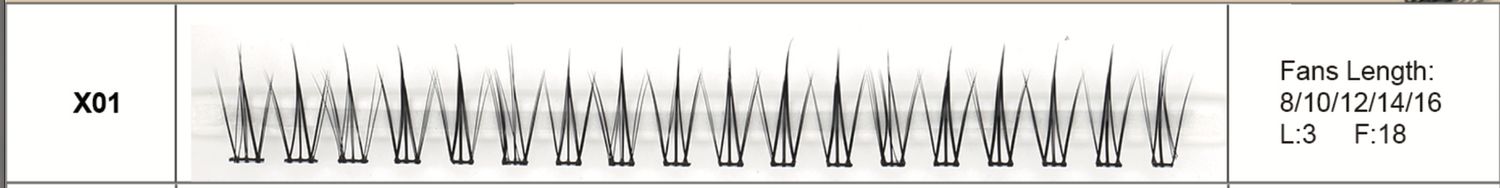 GBBS DIY Cluster Lash Sets, Type: X01