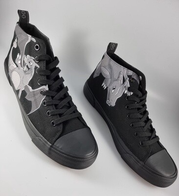Akedo Pokémon Charizard - All Black Signature High Top Shoes - UK9 / EU43