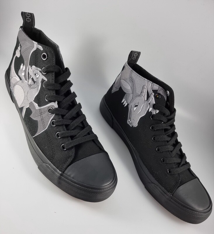 Akedo Pokémon Charizard - All Black Signature High Top Shoes - UK9 / EU43