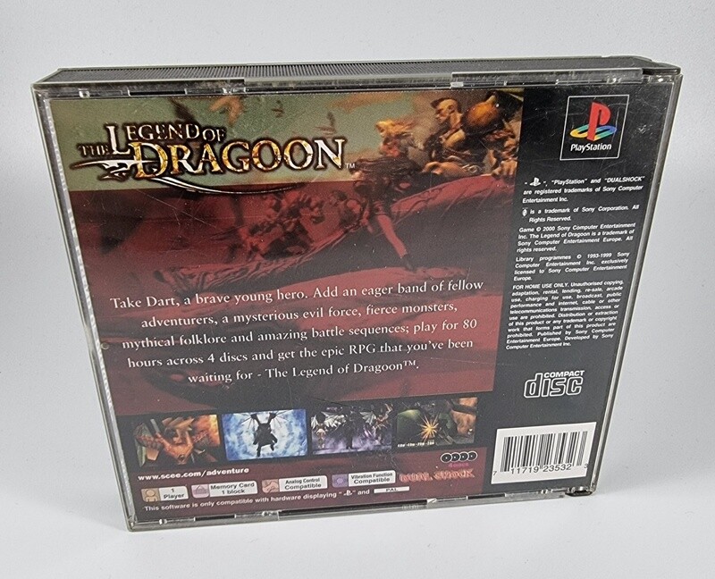 The Legend of Dragoon *NO MANUAL* - Sony Computer Entertainment - 2001 - Playstation 1