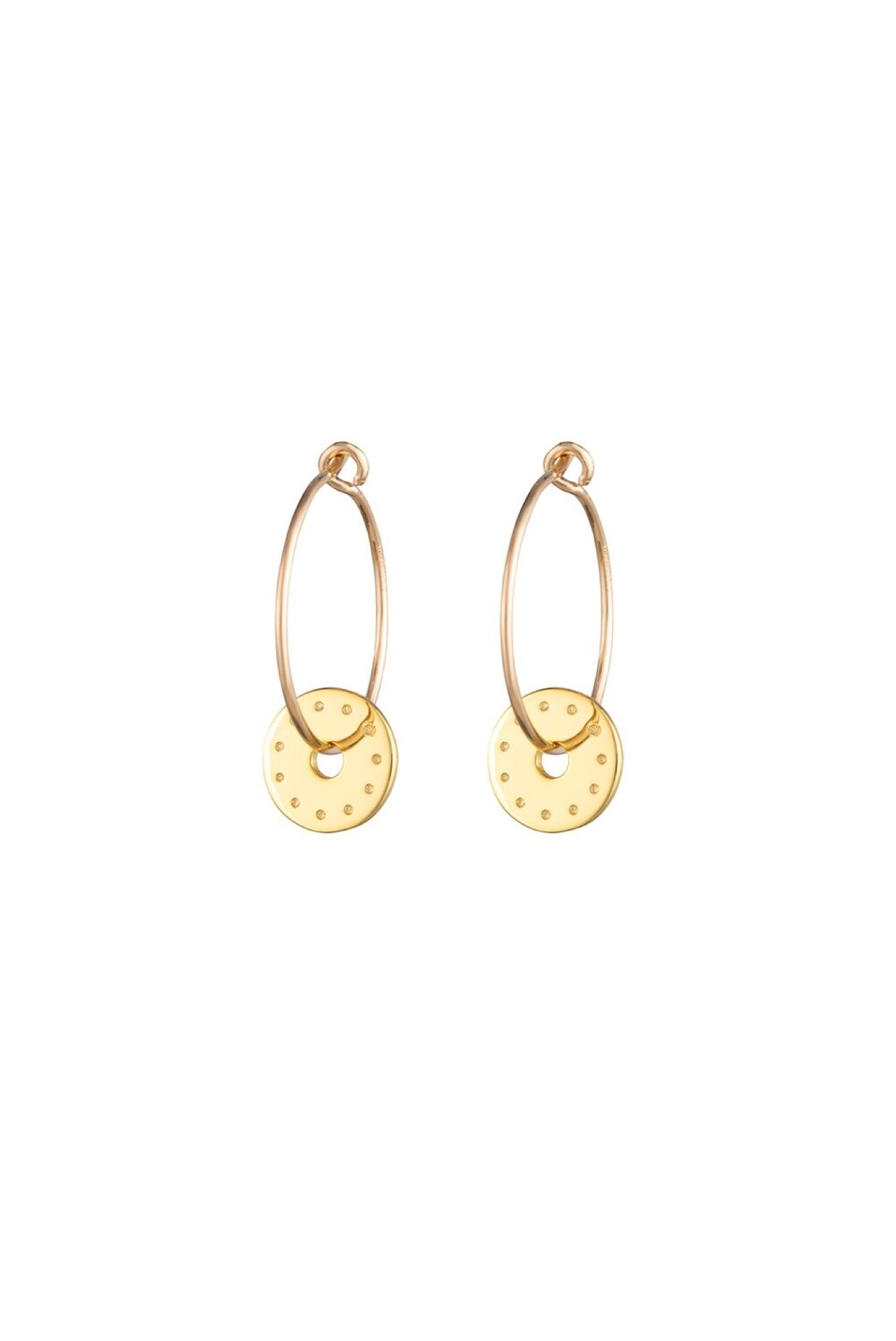 Gold Oslo Earrings - 2373