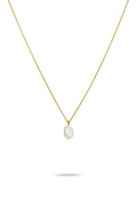 Gold Pearl Necklace - 2510