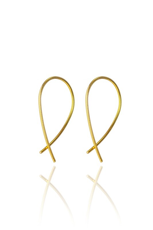 Mini Crossover Earrings - 2093