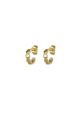 Gold Fern Earrings - 2361